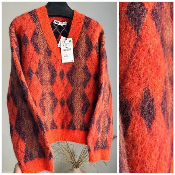 Zara V-Neck Sweater New Small - Picture 1 of 4